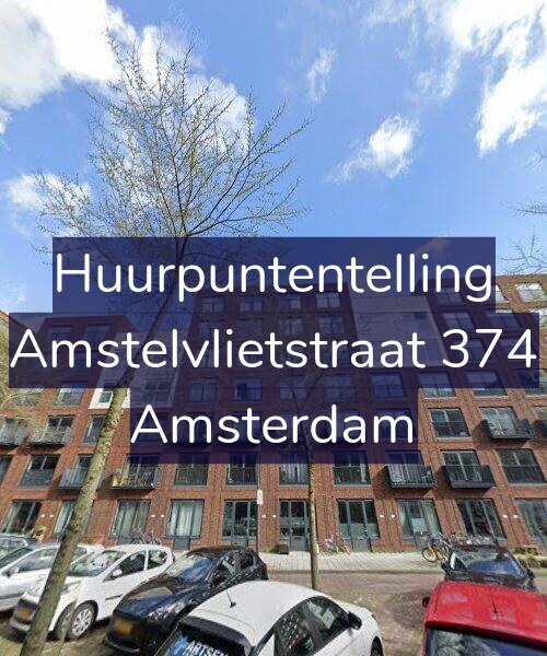 Foto gevel Huurpuntentelling voor Amstelvlietstraat 374, Amsterdam