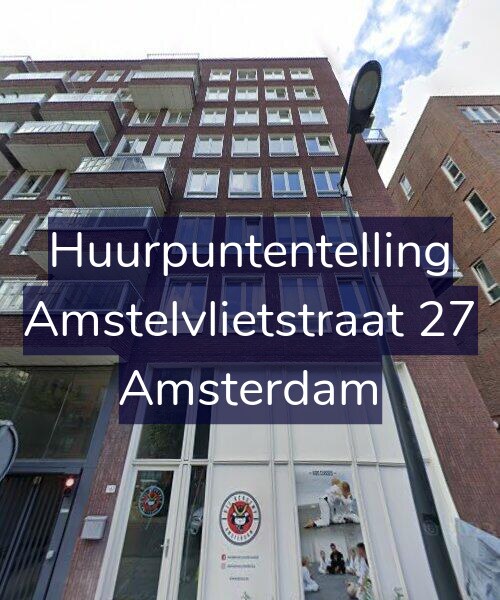 Foto gevel Huurpuntentelling voor Amstelvlietstraat 27, Amsterdam