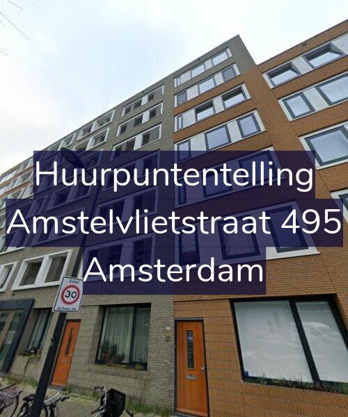 Foto gevel Huurpuntentelling voor Amstelvlietstraat 495, Amsterdam