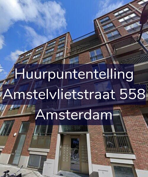 Foto gevel Huurpuntentelling voor Amstelvlietstraat 558, Amsterdam