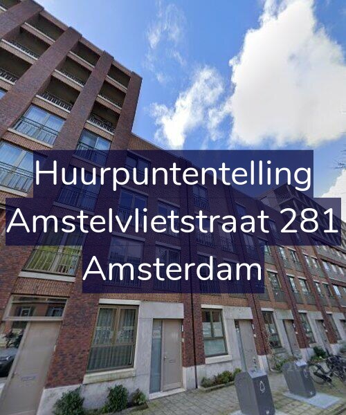 Foto gevel Huurpuntentelling voor Amstelvlietstraat 281, Amsterdam