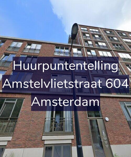 Foto gevel Huurpuntentelling voor Amstelvlietstraat 604, Amsterdam