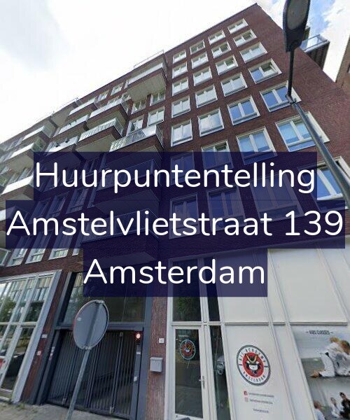 Foto gevel Huurpuntentelling voor Amstelvlietstraat 139, Amsterdam