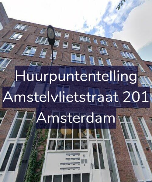 Foto gevel Huurpuntentelling voor Amstelvlietstraat 201, Amsterdam