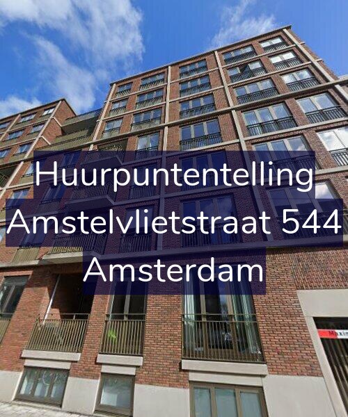 Foto gevel Huurpuntentelling voor Amstelvlietstraat 544, Amsterdam