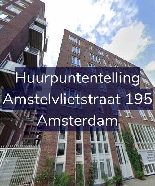 Foto gevel Huurpuntentelling voor Amstelvlietstraat 195, Amsterdam