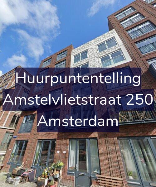 Foto gevel Huurpuntentelling voor Amstelvlietstraat 250, Amsterdam