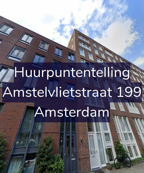 Foto gevel Huurpuntentelling voor Amstelvlietstraat 199, Amsterdam