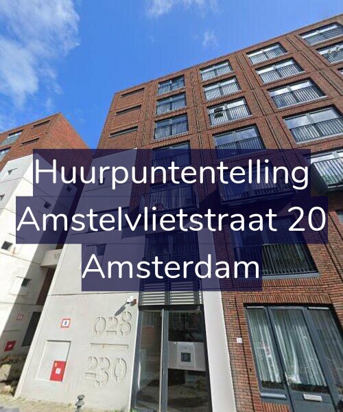 Foto gevel Huurpuntentelling voor Amstelvlietstraat 20, Amsterdam