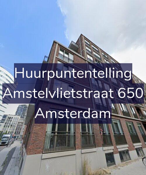 Foto gevel Huurpuntentelling voor Amstelvlietstraat 650, Amsterdam