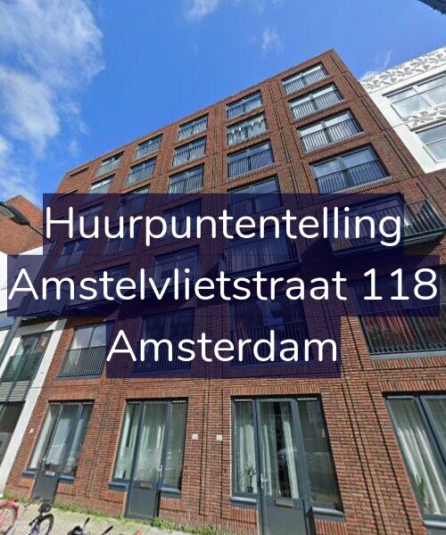 Foto gevel Huurpuntentelling voor Amstelvlietstraat 118, Amsterdam