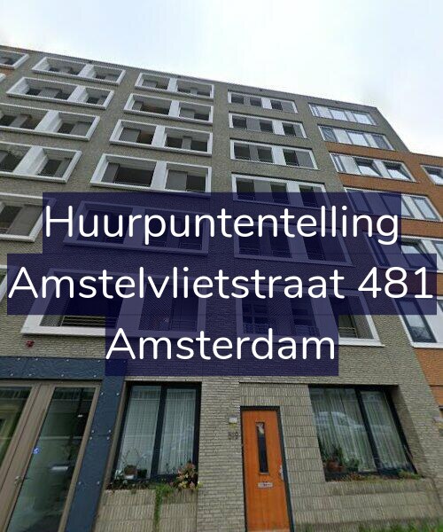 Foto gevel Huurpuntentelling voor Amstelvlietstraat 481, Amsterdam