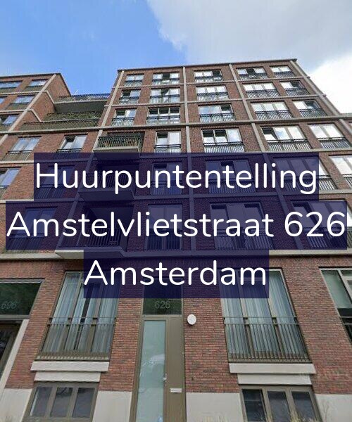 Foto gevel Huurpuntentelling voor Amstelvlietstraat 626, Amsterdam