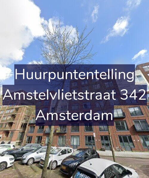 Foto gevel Huurpuntentelling voor Amstelvlietstraat 342, Amsterdam