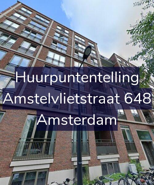 Foto gevel Huurpuntentelling voor Amstelvlietstraat 648, Amsterdam