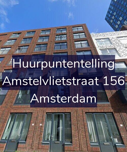 Foto gevel Huurpuntentelling voor Amstelvlietstraat 156, Amsterdam