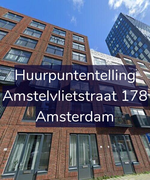 Foto gevel Huurpuntentelling voor Amstelvlietstraat 178, Amsterdam