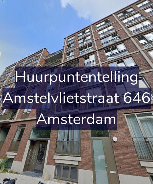 Foto gevel Huurpuntentelling voor Amstelvlietstraat 646, Amsterdam