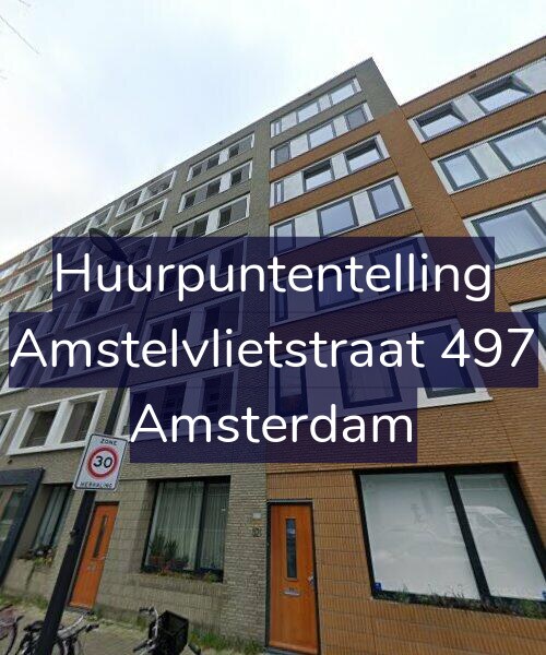 Foto gevel Huurpuntentelling voor Amstelvlietstraat 497, Amsterdam