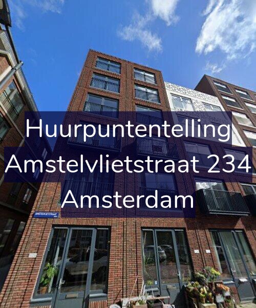 Foto gevel Huurpuntentelling voor Amstelvlietstraat 234, Amsterdam