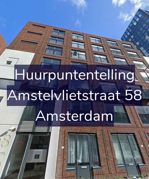 Foto gevel Huurpuntentelling voor Amstelvlietstraat 58, Amsterdam