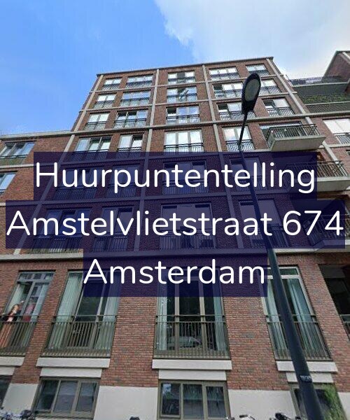 Foto gevel Huurpuntentelling voor Amstelvlietstraat 674, Amsterdam