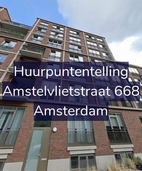 Foto gevel Huurpuntentelling voor Amstelvlietstraat 668, Amsterdam