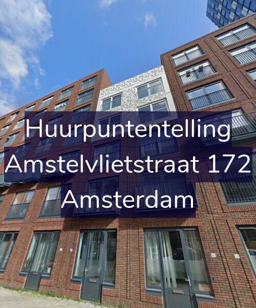 Foto gevel Huurpuntentelling voor Amstelvlietstraat 172, Amsterdam