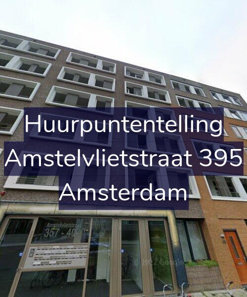 Foto gevel Huurpuntentelling voor Amstelvlietstraat 395, Amsterdam