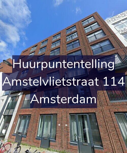 Foto gevel Huurpuntentelling voor Amstelvlietstraat 114, Amsterdam