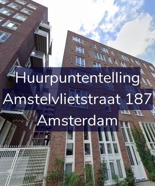 Foto gevel Huurpuntentelling voor Amstelvlietstraat 187, Amsterdam