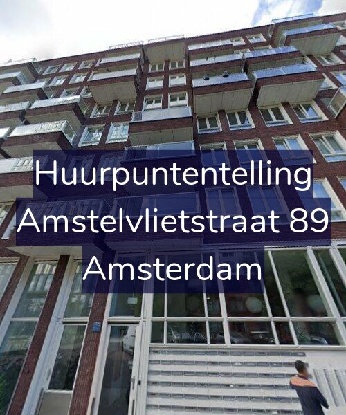 Foto gevel Huurpuntentelling voor Amstelvlietstraat 89, Amsterdam
