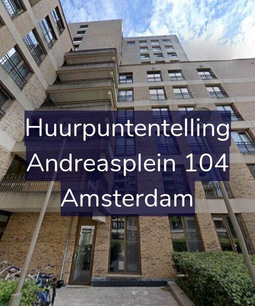 Foto gevel Huurpuntentelling voor Andreasplein 104, Amsterdam