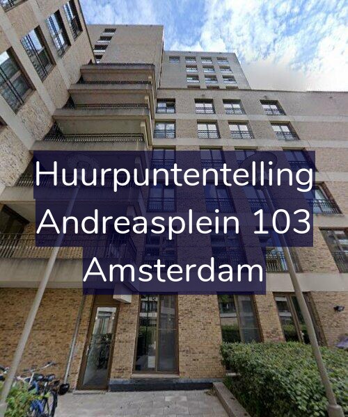 Foto gevel Huurpuntentelling voor Andreasplein 103, Amsterdam