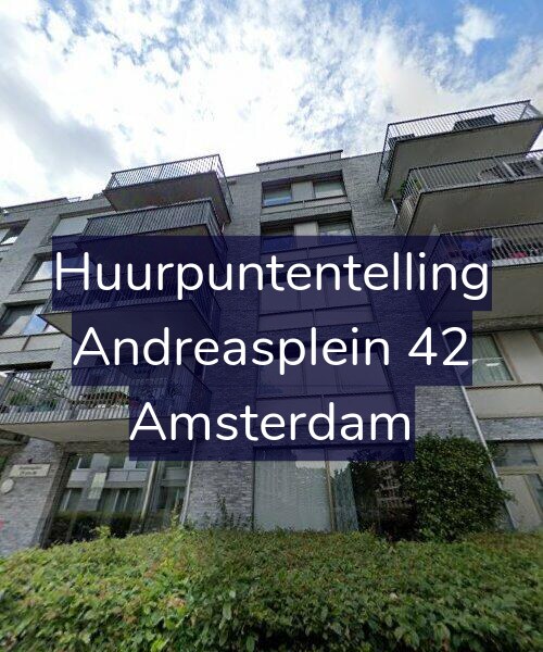 Foto gevel Huurpuntentelling voor Andreasplein 42, Amsterdam