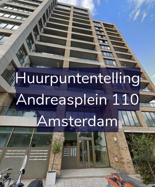 Foto gevel Huurpuntentelling voor Andreasplein 110, Amsterdam