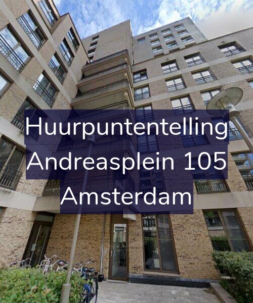 Foto gevel Huurpuntentelling voor Andreasplein 105, Amsterdam