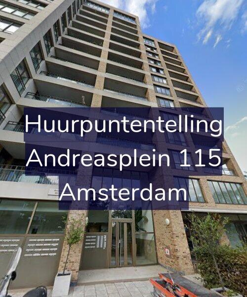 Foto gevel Huurpuntentelling voor Andreasplein 115, Amsterdam