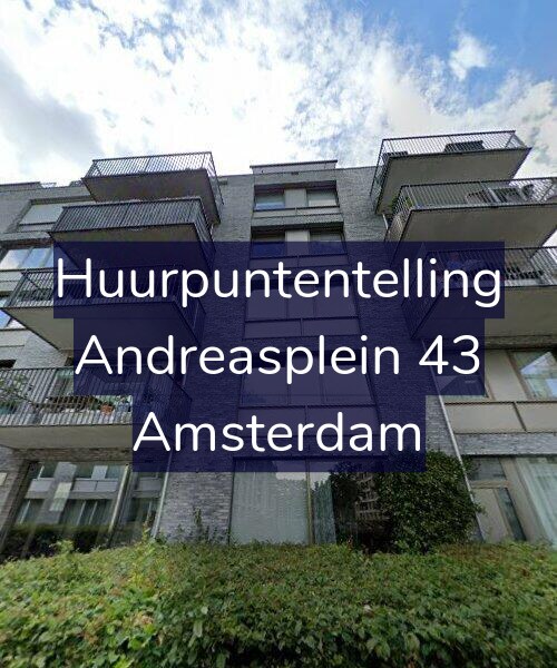 Foto gevel Huurpuntentelling voor Andreasplein 43, Amsterdam