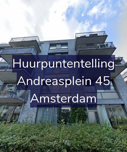 Foto gevel Huurpuntentelling voor Andreasplein 45, Amsterdam