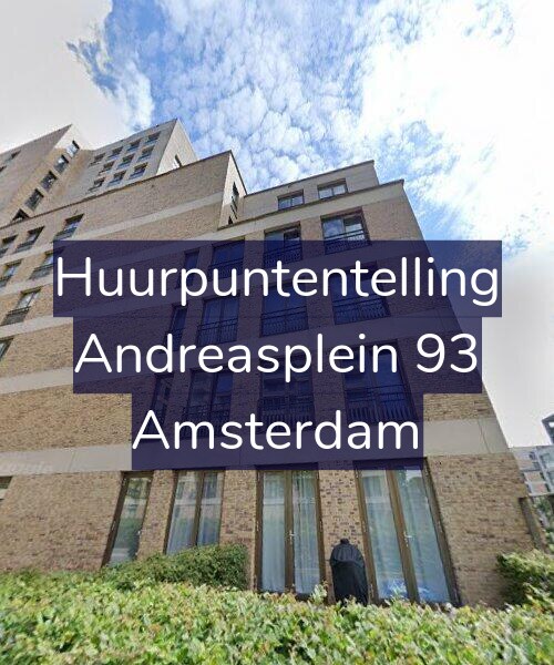 Foto gevel Huurpuntentelling voor Andreasplein 93, Amsterdam