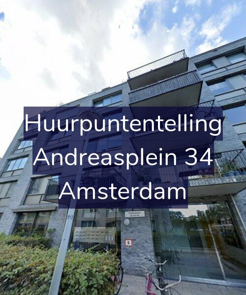 Foto gevel Huurpuntentelling voor Andreasplein 34, Amsterdam