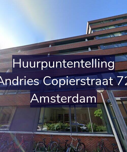 Foto gevel Huurpuntentelling voor Andries Copierstraat 72, Amsterdam