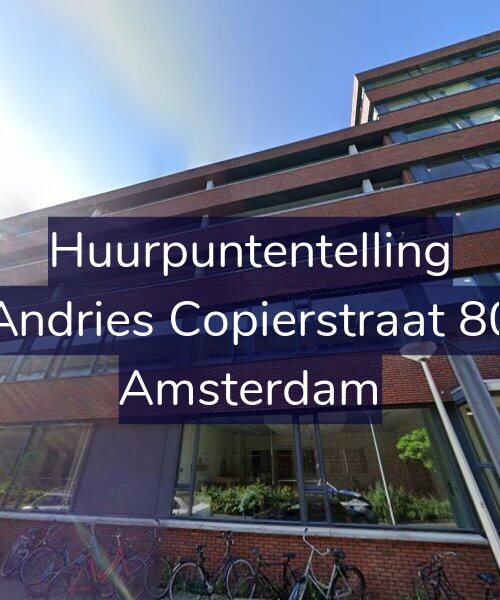 Foto gevel Huurpuntentelling voor Andries Copierstraat 80, Amsterdam