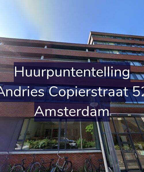 Foto gevel Huurpuntentelling voor Andries Copierstraat 52, Amsterdam