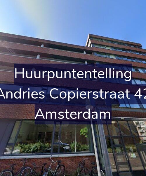 Foto gevel Huurpuntentelling voor Andries Copierstraat 42, Amsterdam