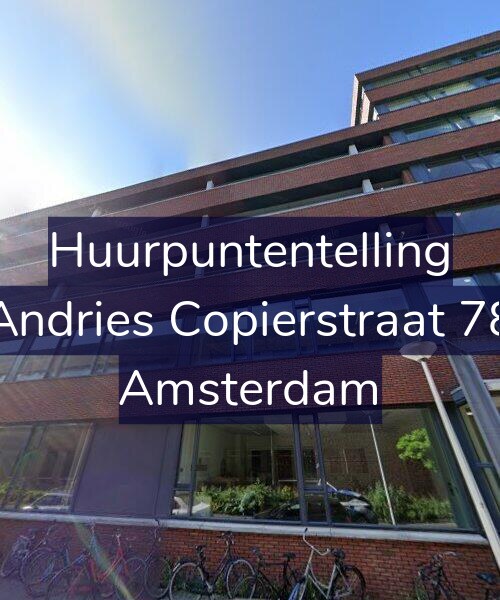 Foto gevel Huurpuntentelling voor Andries Copierstraat 78, Amsterdam