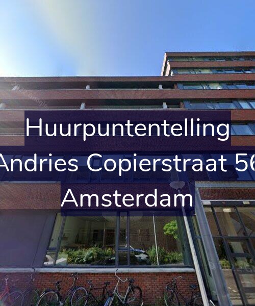 Foto gevel Huurpuntentelling voor Andries Copierstraat 56, Amsterdam