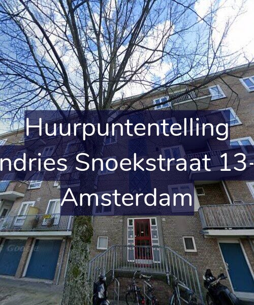 Foto gevel Huurpuntentelling voor Andries Snoekstraat 13-1, Amsterdam