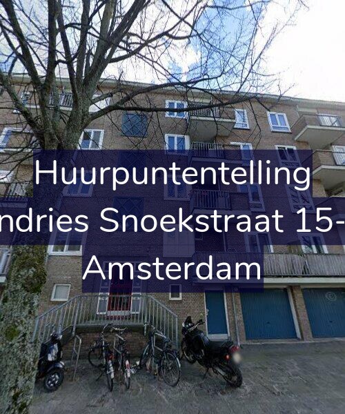 Foto gevel Huurpuntentelling voor Andries Snoekstraat 15-H, Amsterdam